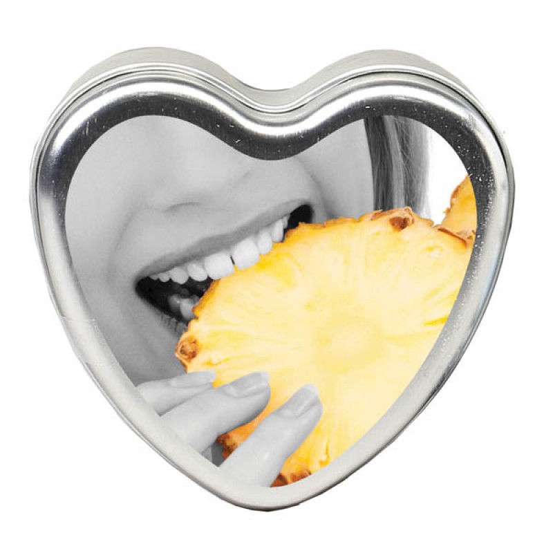 Edible Heart Massage Candle - Pineapple - 113g